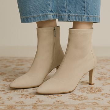 Bottines Femme – Bout Pointu & Fermeture Zippée