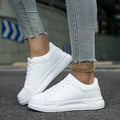 ALYNE - Classic White Lace-Up Sneakers