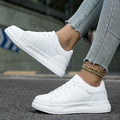 ALYNE - Classic White Lace-Up Sneakers
