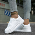 ALYNE - Classic White Lace-Up Sneakers