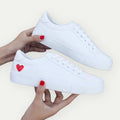 CUPIDO- Heart Accent Low-Top Sneakers
