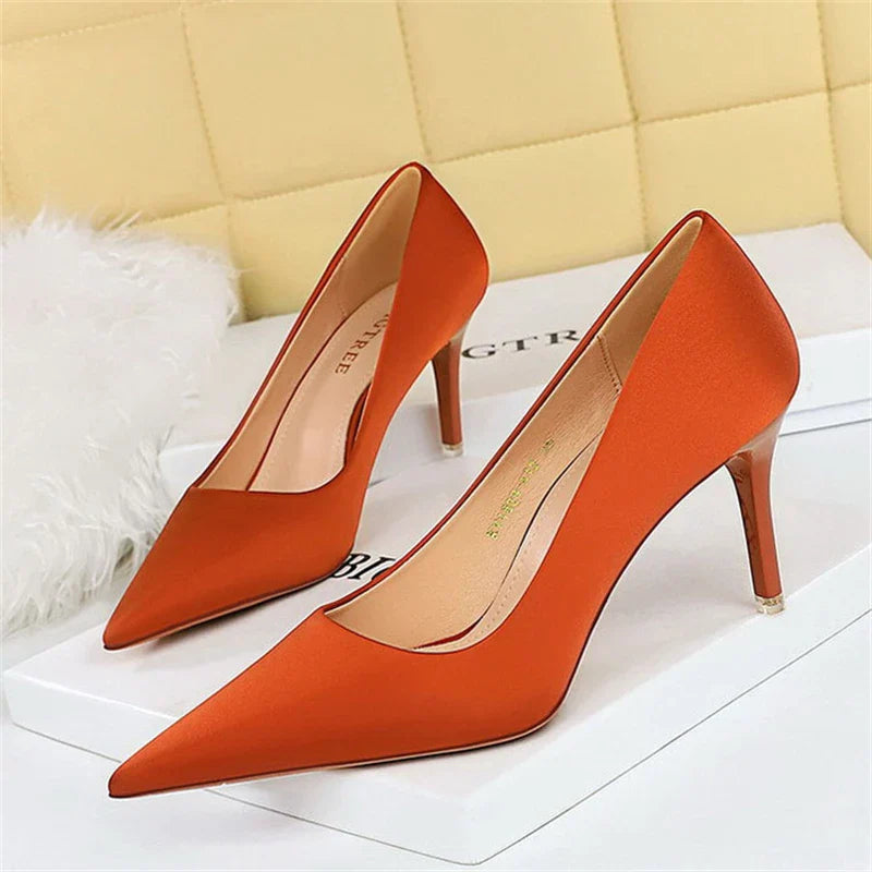 Bigtree Spring Fashion Simple Matching High Heels Pumps