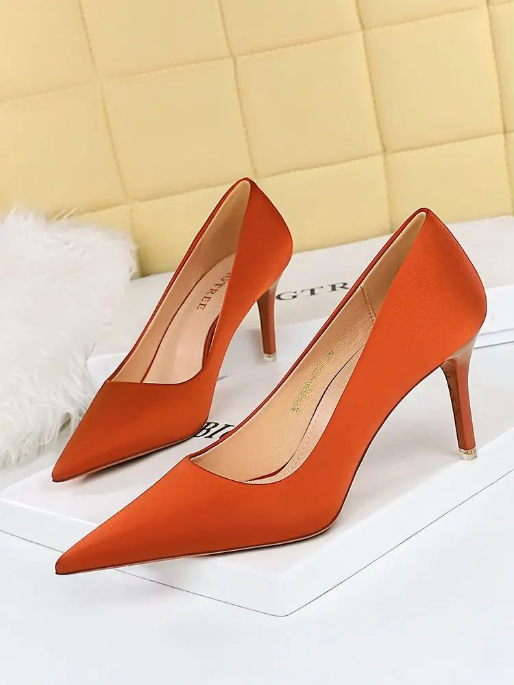 Bigtree Spring Fashion Simple Matching High Heels Pumps