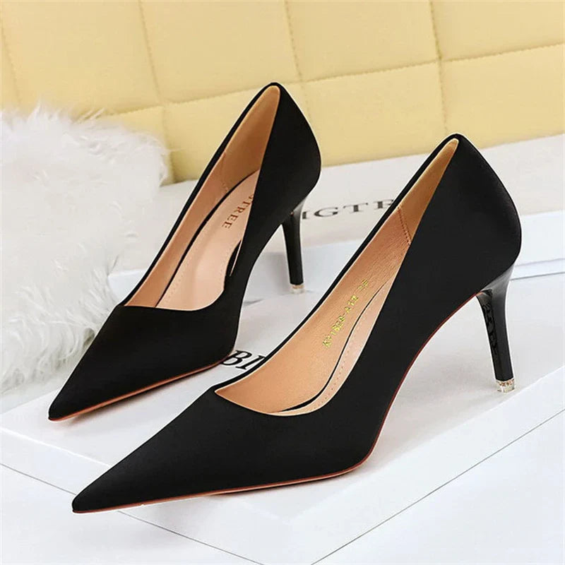Bigtree Spring Fashion Simple Matching High Heels Pumps