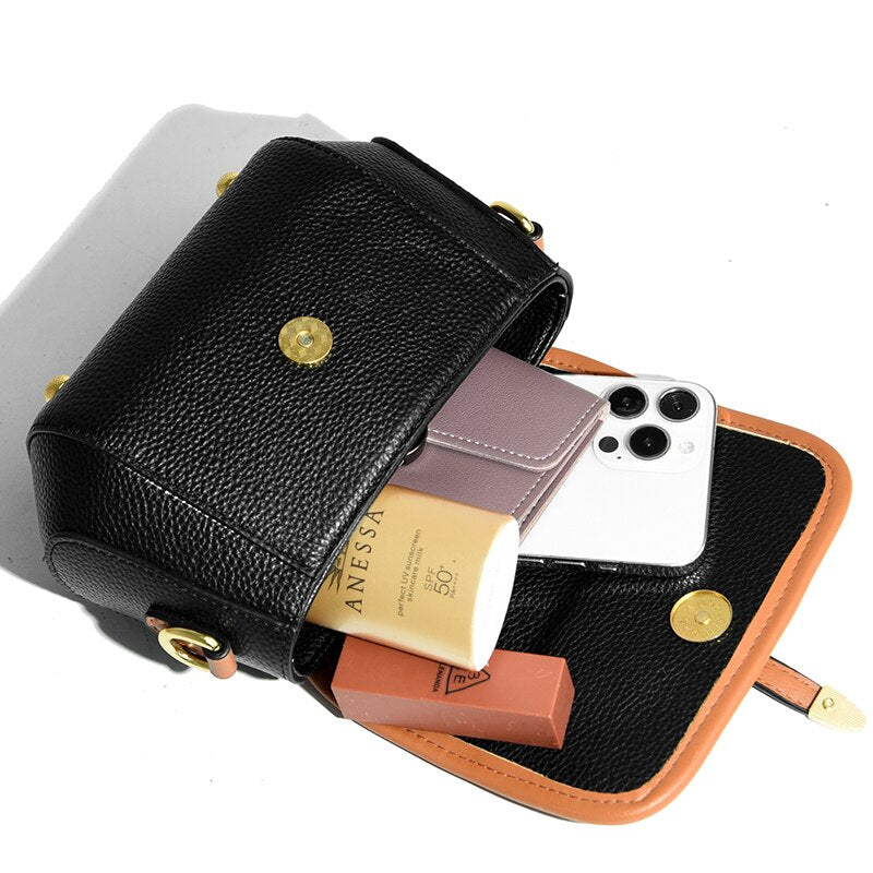 Bolsa Transversal Feminina Couro Legítimo Donna