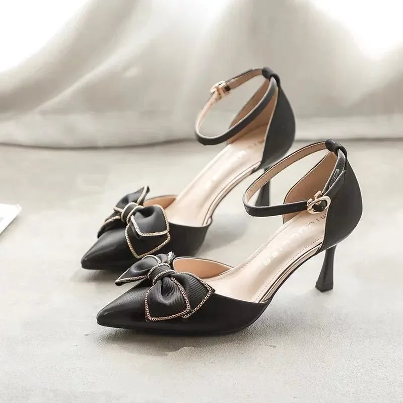Medium Heel Heels Mary Jane Women's Shoes Elegant Dress Stilettos