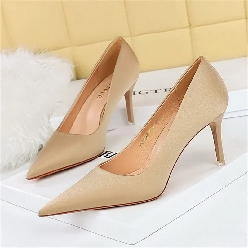 Bigtree Spring Fashion Simple Matching High Heels Pumps