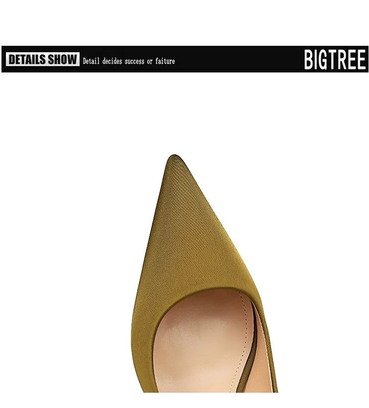 Bigtree Spring Fashion Simple Matching High Heels Pumps