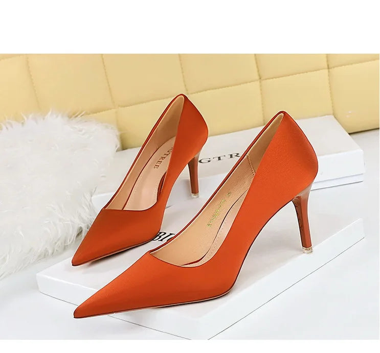 Bigtree Spring Fashion Simple Matching High Heels Pumps