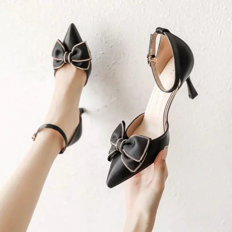 Medium Heel Heels Mary Jane Women's Shoes Elegant Dress Stilettos