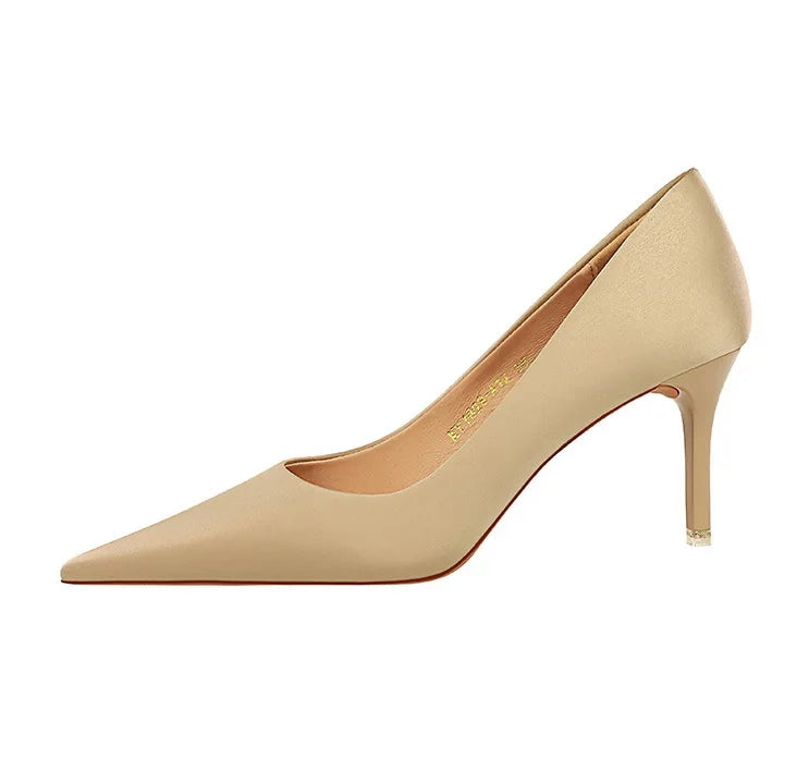 Bigtree Spring Fashion Simple Matching High Heels Pumps