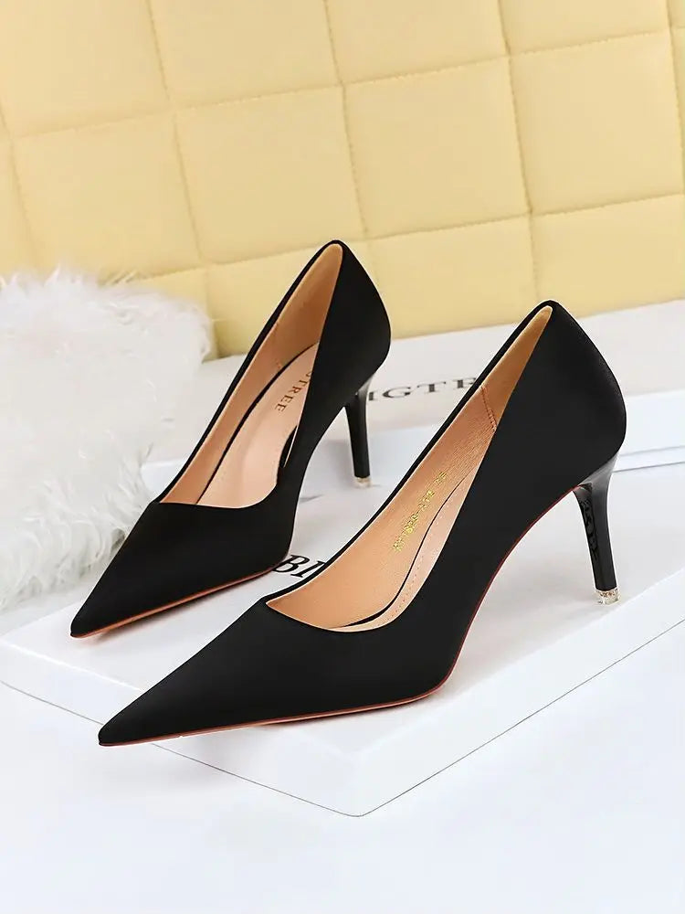 Bigtree Spring Fashion Simple Matching High Heels Pumps
