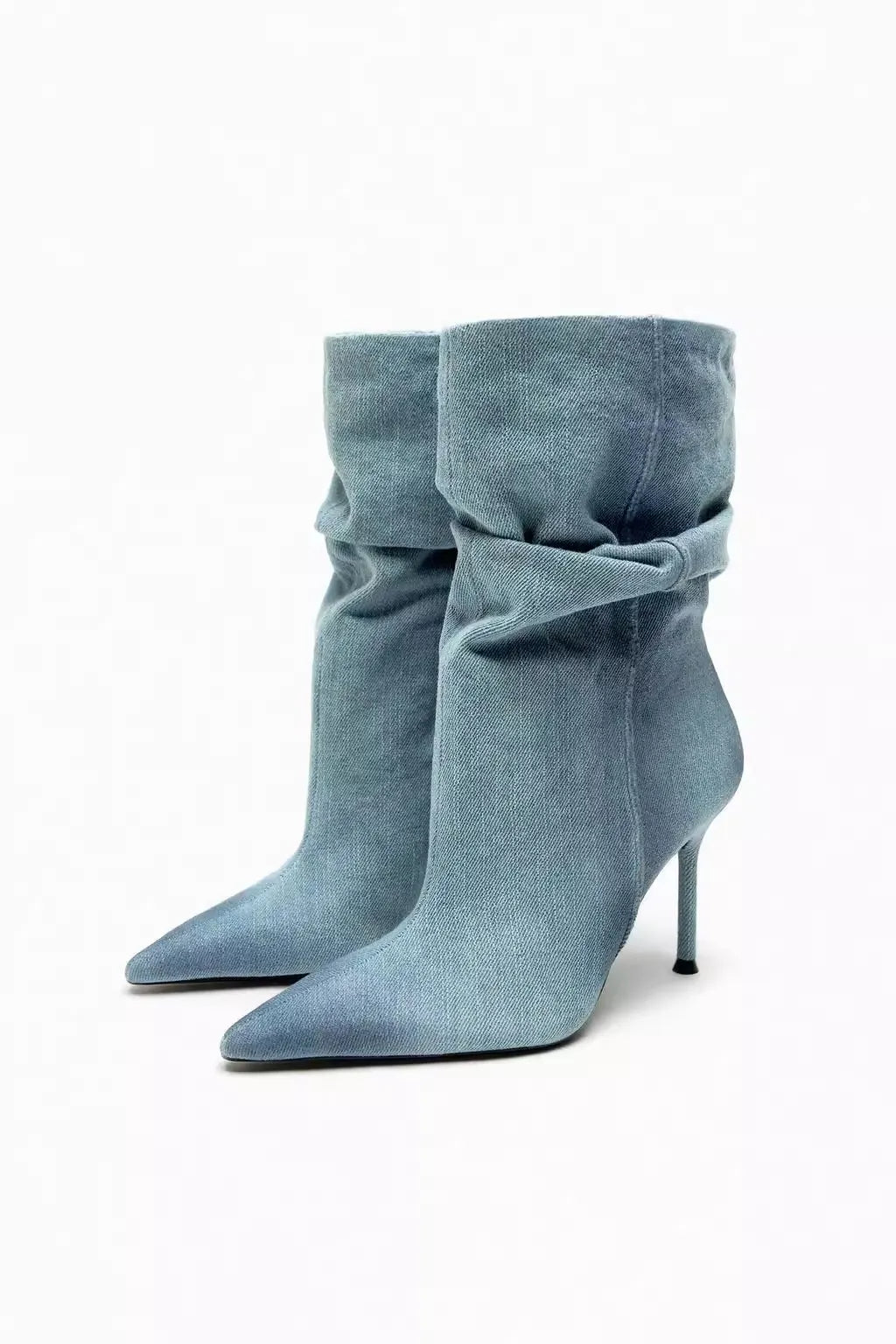 SKYE - Denim High Heel Boots