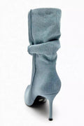SKYE - Denim High Heel Boots
