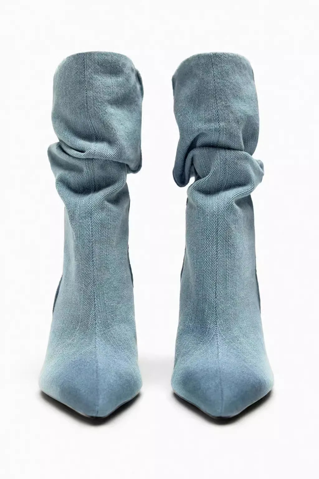 SKYE - Denim High Heel Boots