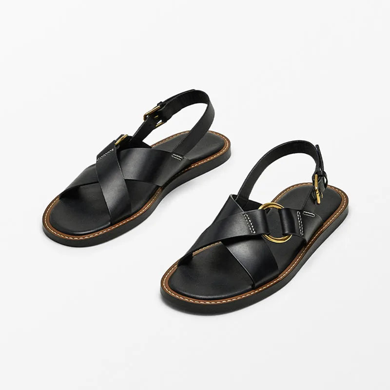 LUPPE - Leather Strappy Sandals