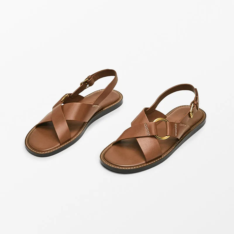 LUPPE - Leather Strappy Sandals