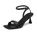 GRACE - Leather Ankle Strap Heels