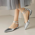 DIZARA - Leather Pointed Toe Flats