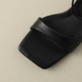 GRACE - Leather Ankle Strap Heels