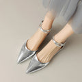 DIZARA - Leather Pointed Toe Flats