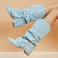 RHEAN - Denim Slouchy Boots