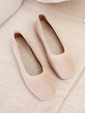 Breathable Solid Color Flat Shoes